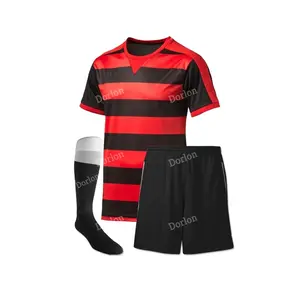 Sublimazione Uniforme di Calcio Kit Quick Dry Respirabile Personalizzato 100% Poliestere Sport Shirt & Shorts Squadra di Calcio Uniforme