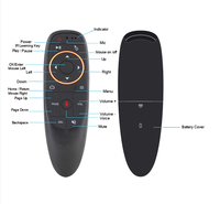 Clavier à axe gyroscopique IR G10S en promotion, enregistreur vocal numérique avec télécommande pour Android TV Box