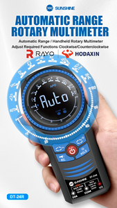 Multímetro Rotatorio SUNSHINE DT-24R con Rango Automático, Detección NCV, Prueba de Resistencia AC/DC, Aviso Sonoro, Portátil y Fácil de Transportar - Product Image 6