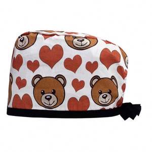 Chapeau de dentiste unisexe avec motif imprimé squelette pour salle d'opération et soins infirmiers - Product Image 3