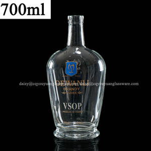 Botella de Vidrio Vacía Barata de 375 ml para <span class=keywords><strong>Ron</strong></span> o Vodka con Tapón de Corcho en T - Product Image 3