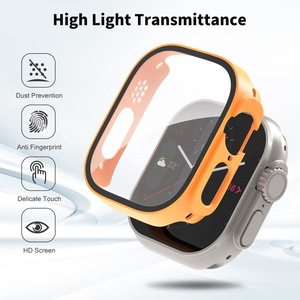 เคสกันกระแทกสำหรับ Apple Watch Ultra1/2 49 มม. วัสดุ PC พร้อมกระจกนิรภัย ป้องกันรอยขีดข่วน ขายส่ง - Product Image 4