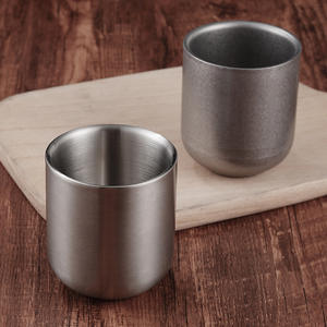 विंटेज औद्योगिक शैली 304 स्टेनलेस स्टील इन्सुलेट वाइन सेवारत कप 280 एमएल क्षमता रेस्तरां घरेलू चाय शिविर उपहार कप - Product Image 3