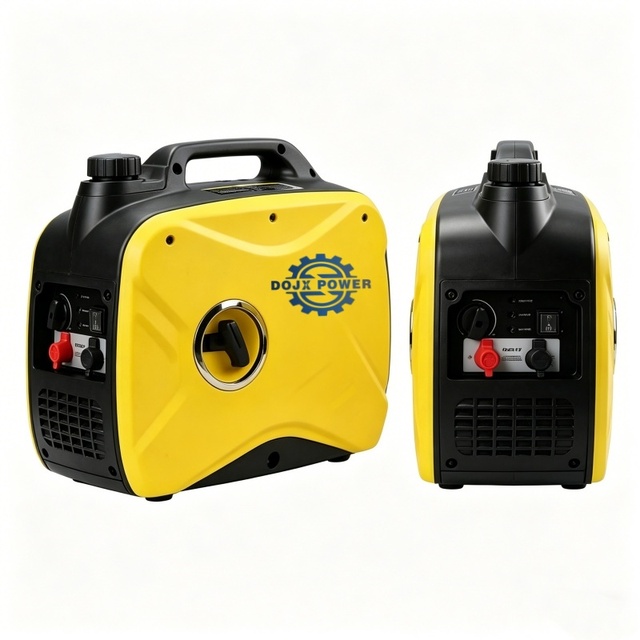 24V DC Silent Inverter Gasoline Generator with Remote Control, 220V Portable for Truck Parking Air Conditioner or Home Use