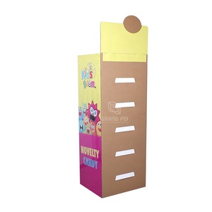 Étagère d'affichage en carton personnalisée pour magasin de détail, présentoir en papier à 5 niveaux, <span class=keywords><strong>jeux</strong></span> de société, présentoir en carton ondulé - Product Image 5