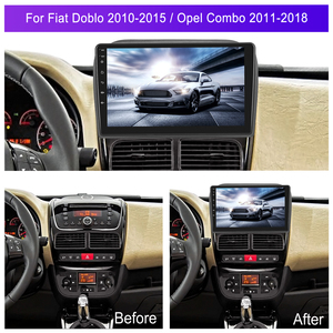 Podofo Android Car Radio Frame 4 + 64G 9 ''Wireless Carplay Android <span class=keywords><strong>Auto</strong></span> para Fiat <span class=keywords><strong>Doblo</strong></span> 2010-2015/Opel Combo 2011-2018 IPS DSP - Product Image 6