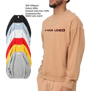 Sản Xuất Người Đàn Ông Trống Đồng Bằng USA Kích Thước Crewneck Áo Hip Hop Thời Trang Phố Bông Crewneck Áo Nỉ Hoodies Cho Tùy Chỉnh