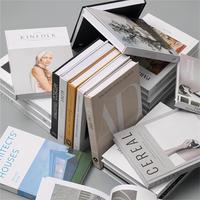 Moderne Simple Modèle Chambre Vrai Livre Salon Étude Bibliothèque Couloir Doux Décorations Flip-up Anglais Faux Livre