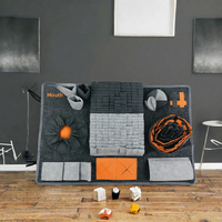 Tapis de jeu et d'entraînement pour chien en feutre classique Evernew, pour la recherche de nourriture, avec gamelle dissimulée, Taille L