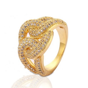 Anillos de Piedras Preciosas Chapados en Oro de Moda para Mujer, Regalo de Compromiso, Boda, Fiesta y Aniversario - Product Image 2