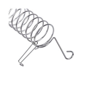 Mangeoire spirale en métal pour perroquets et petits oiseaux, support durable pour légumes avec design suspendu pour utilisation en cage - Product Image 2