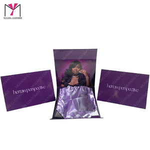 Nouveau produit MUYANG : Boîte à perruque magnétique violette de qualité supérieure, boîte à perruque élégante - Product Image 2