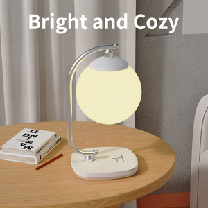 Decorative USB Charging Nordic Modern LED <b>Desk</b> Lamp Ambient Moon Light Touch Control Eye Caring for Bedroom Home Office Decor - Product Image 1