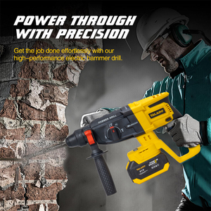 Perceuse à percussion électrique <span class=keywords><strong>sans</strong></span> balais de performance supérieure, fonctionnement fluide pour le perçage dans la maçonnerie, <span class=keywords><strong>marteau</strong></span> électrique <span class=keywords><strong>sans</strong></span> balais - Product Image 5