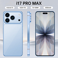 Nuevo Smartphone Original I17 17 Pro Max 5G LTE 2025, Pantalla HD de 7.3 Pulgadas y 90Hz, Cámara Trasera de 108MP, Almacenamiento de 16GB+1TB, Quad Core MTK