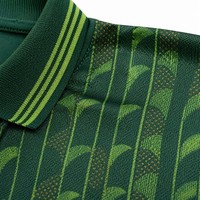 26/27 Jersey Polo Sepak Bola Hijau Kustom, Seragam Sepak Bola Cetak Sublimasi 100% Poliester