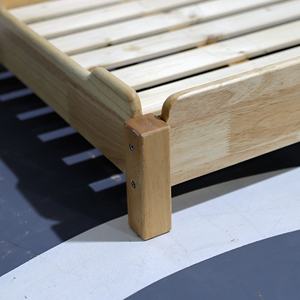 Letto Pieghevole per Bambini in Robusto Legno di Quercia, Comodo Letto a Castello per Soggiorno e Cameretta, per Bambini e Neonati - Product Image 4