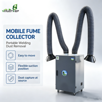 Purificateur de fumées de soudage à double bras de 2,2 kW pour le contrôle de la fumée sur la ligne de production