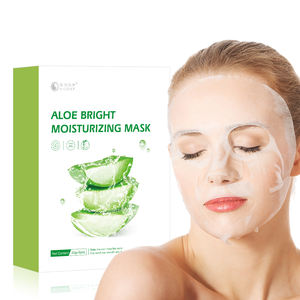 Yeni ürün popüler nemlendirici yatıştırıcı levha maskeleri Aloe yüz cilt bakımı rahatlatıcı yüz maskesi - Product Image 5
