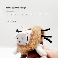 Jouet électrique interactif pour chat à propulsion par gravité, baguette de stimulation simulant mouches, moustiques et cafards pour le divertissement félin