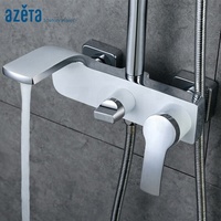 Ensemble de colonnes de douche à levier unique, en laiton, or et noir, Design moderne, de haute qualité, nouveauté