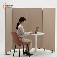 Paravents acoustiques modernes portables, panneaux insonorisants en tissu polyester PET enveloppés de feutre, pour une utilisation en extérieur dans les chambres, ignifuges