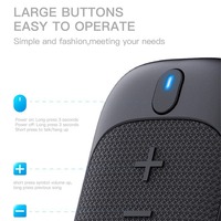 Mini haut-parleur stéréo sans fil magnétique avec microphone, petit design portable à clipser pour la course, le travail, l'utilisation sur ordinateur
