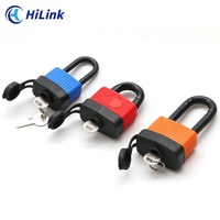 Cadenas de sécurité personnalisé haute résistance anti-coupure et anti-sciage laminé étanche avec couvercle en PVC et serrures à manille
