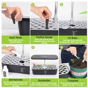 Systèmes de culture complets, hydroponie verticale, minuteur intelligent, jardin intérieur, systèmes hydroponiques - Product Image 5