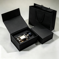 Boîtes de parfum personnalisées avec logo de luxe, 30 ml, 50 ml, 100 ml, bouteille magnétique, emballage cadeau en papier écologique de 2 mm, avec sac cadeau
