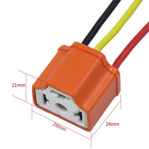 Pasokan pabrikan H4 soket lampu depan modifikasi mobil Harness kabel dibuat di Cina - Product Image 1