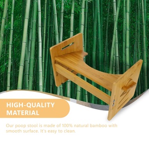 Taburete <span class=keywords><strong>de</strong></span> bambú para inodoro, taburete para caca <span class=keywords><strong>de</strong></span> baño para adultos, taburete <span class=keywords><strong>de</strong></span> madera ajustable en varios ángulos y alturas - Product Image 3