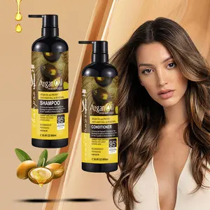 Shampoo luxuoso para crescimento capilar, conjunto de produtos orgânicos para cuidados com os cabelos, proteína orgânica, óleo de argan, máscara e condicionador de queratina sem sulfato