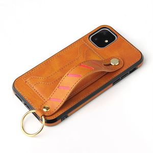 Funda de cuero Pu para teléfono móvil, correa de muñeca Fundas De Cuero Mobile Cas con tarjetero para Iphone 13 12 Pro Max // - Product Image 2