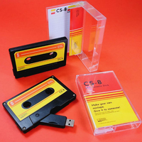 Clé USB personnalisée en forme de cassette audio, haute vitesse USB 3.0 30M/S 32GB 64GB 128GB, vente en gros de clés USB