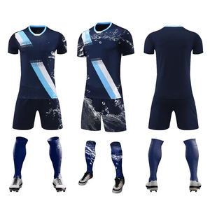 Yüksek kalite 2526 marsestines marsilya Madridses yetişkin futbol jarse bluz-Notch takım üniformaları futbol tişörtü süblimasyon örgü - Product Image 3