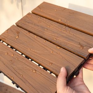 Wholesale Outdoor Swimming Pool Decorative No-Slip Waterproof Composite WPC Co-extrusion Deck <b>Tiles</b> Floor - Product Image 5