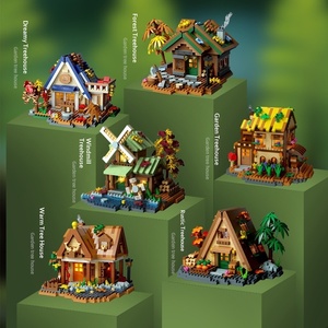Compatible <span class=keywords><strong>avec</strong></span> <span class=keywords><strong>les</strong></span> blocs de construction en plastique pour maison forestière, vue sur la rue, moulin à vent fait main, <span class=keywords><strong>cabane</strong></span> <span class=keywords><strong>dans</strong></span> <span class=keywords><strong>les</strong></span> <span class=keywords><strong>arbres</strong></span> pour enfants - Product Image 2