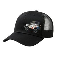 Casquette Trucker 6 Panneaux en Gros avec Visière Préformée, Dos en Maille, Fermeture à Boucle, Casquette de Sport, Support pour Patch Personnalisé et Broderie de Logo, Échantillon Disponible