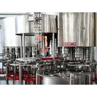 Machine de remplissage automatique professionnelle de jus, d'eau et de thé, contrôlée par PLC, haute précision, pour ligne de production d'usine de boissons