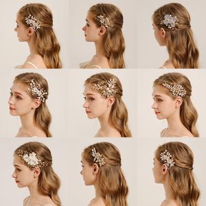 Bruidsscène Haarclip Elegant Parel Bloemontwerp Voor Bruiden Mooi Haaraccessoire - Product Image 1