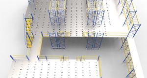 גואנגדונג פושאן מחסן מחסן קומותיים+מדפים קומותיים פלדה מותאמת אישית עם מתלים התקנה קלה - Product Image 3