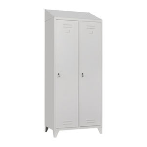 Armoire casier à 2 portes d'<span class=keywords><strong>occasion</strong></span> avec sommet incliné pour les classeurs scolaires et hospitaliers à vendre - Product Image 2