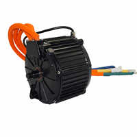 Moteur de moto électrique QS 165 à couple élevé, sans balais, DC 10000W, moteur PMSM à entraînement central haute efficacité pour vélo électrique