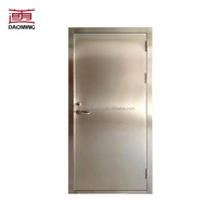 Puerta de Entrada Moderna de Doble Hoja, Ignífuga, de Acero Inoxidable, con Control Remoto, 5 Años de Garantía, para Bancos y Centros de Datos, Superficie Acabada