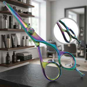 Ciseaux pour coiffeur/barbier professionnel, 6 pouces, en acier inoxydable, pour désépaissir, pièces - Product Image 2