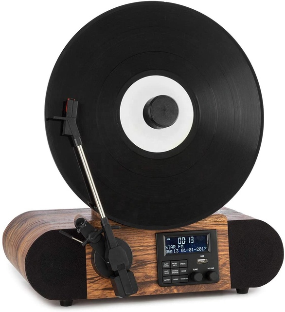 Direct from Manufacturer: Unique, Popular Wooden Vertical Vinyl Record Player (with Radio Function)