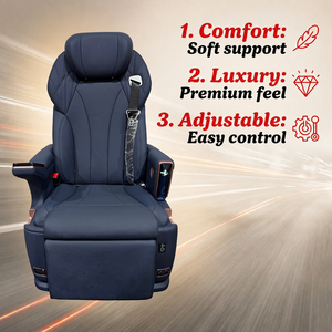 Siège de direction chauffant et <span class=keywords><strong>pivotant</strong></span> manuel personnalisé de qualité supérieure avec massage à écran tactile pour grand véhicule utilitaire (MPV) Mercedes Vito HiAce Coaster - Product Image 1