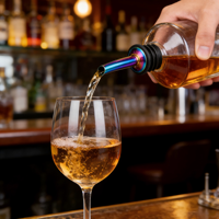 Ensemble de barman professionnel en acier inoxydable, verseur d'alcool, shaker à cocktails, doseur, logo personnalisé - Durable et écologique