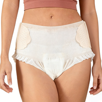 Culottes menstruelles jetables de nuit pour femmes M/L-XL, couvrance 360°, nuits sans soucis, douces, respirantes, avec feuille arrière en tissu type coton